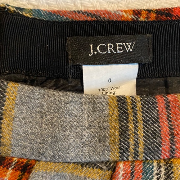 J crew wool plaid mini skirt - Picture 4 of 4